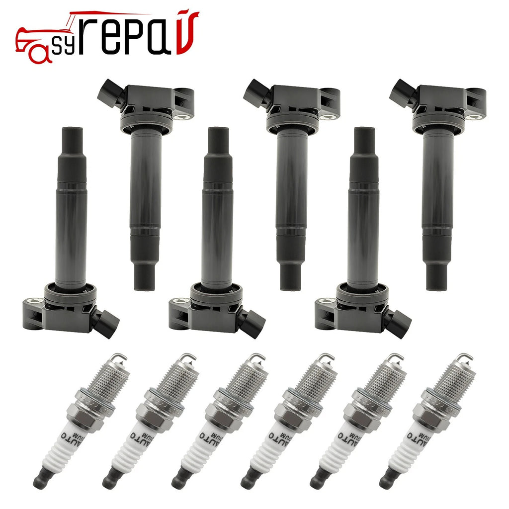 6x Ignition Coils + Iridium Spark Plugs for Toyota Sienna Lexus RX300 (2004–2006)
