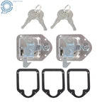 Toolbox Lock Key Latch Paddle Handle for RV Trailer (4-3/8" x 3-1/4")