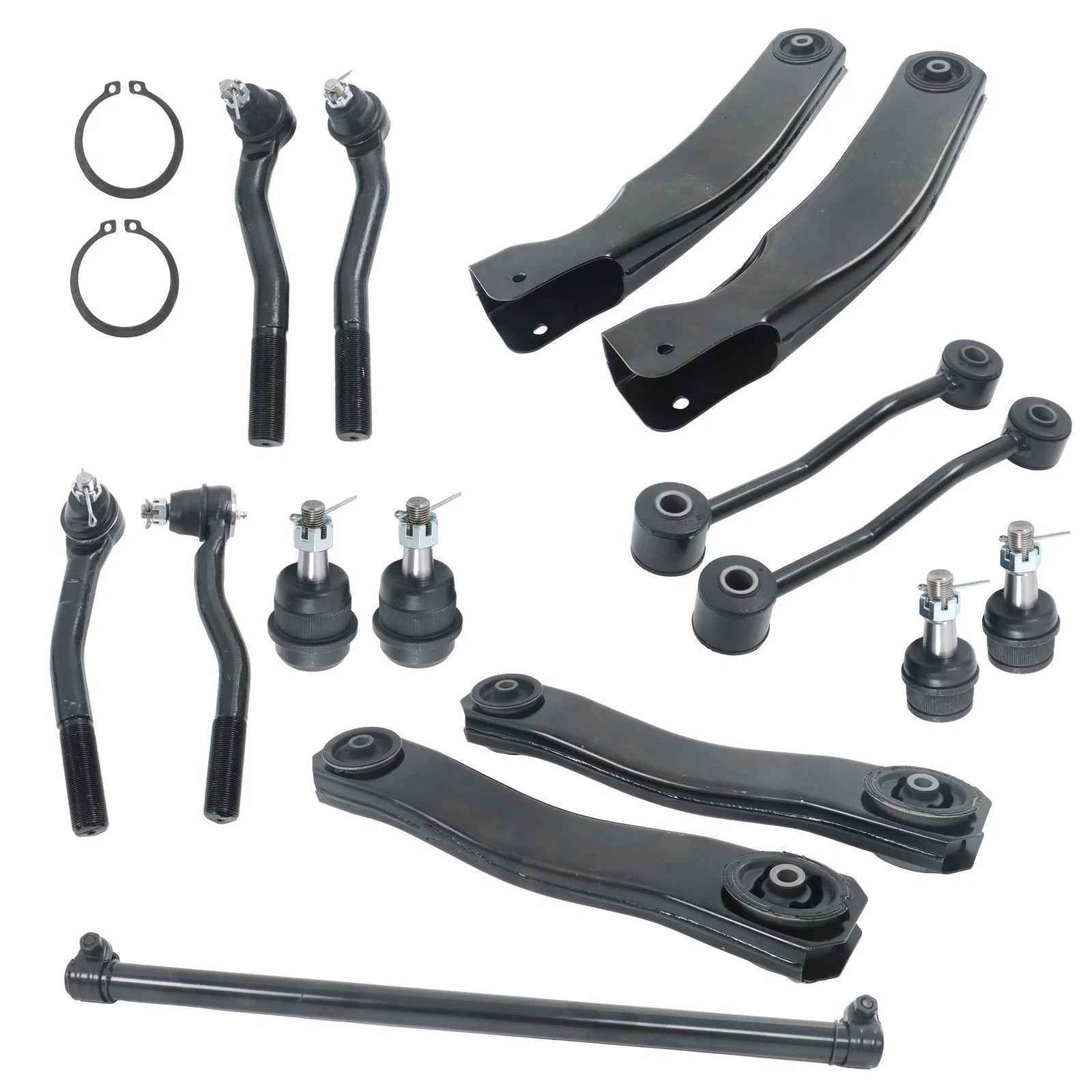15PCS Control Arms and Tie Rods for Jeep Grand Cherokee (1999–2004)