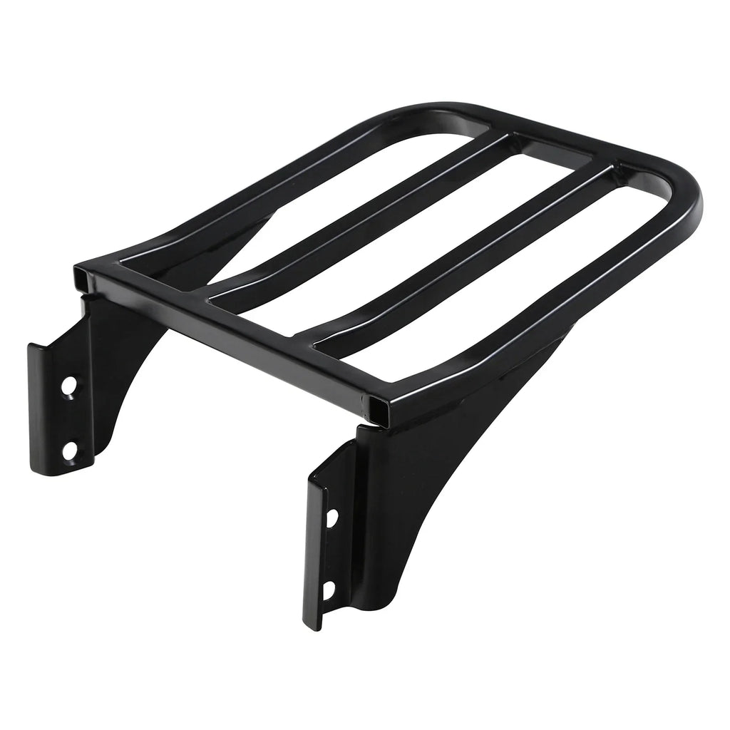 Black Detachable Rear Backrest Luggage Rack for Harley Dyna FXD FXDB (2006-2023)