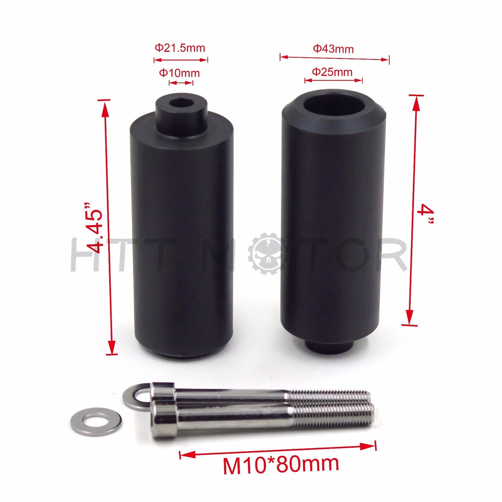 Set of 2 Extended Frame Sliders for Yamaha FZ-6 FZ-6S (2004–2012)