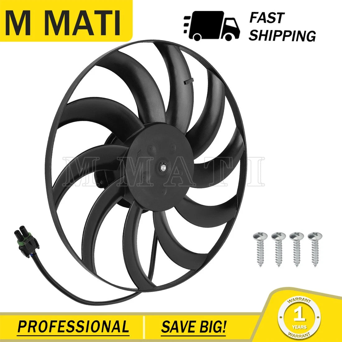 Radiator Cooling Fan Motor for Polaris RZR 900 XP 1000 (2014–2023) 2412447 2413207