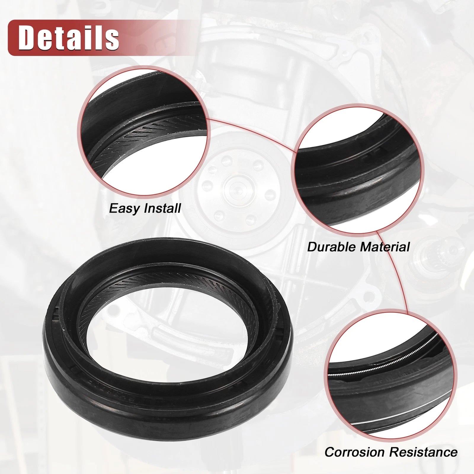 90311-41010 Crankshaft Oil Seal for Toyota 4Runner (1987–2009) Rubber