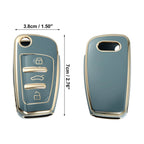 3 Button Remote Key Fob Case TPU Cover for Audi (Item of 1)