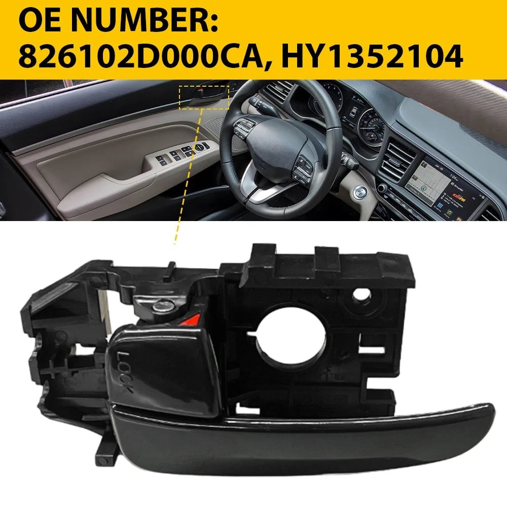 Interior Door Handle for Hyundai Elantra (2001–2006) Beige Front Driver Side