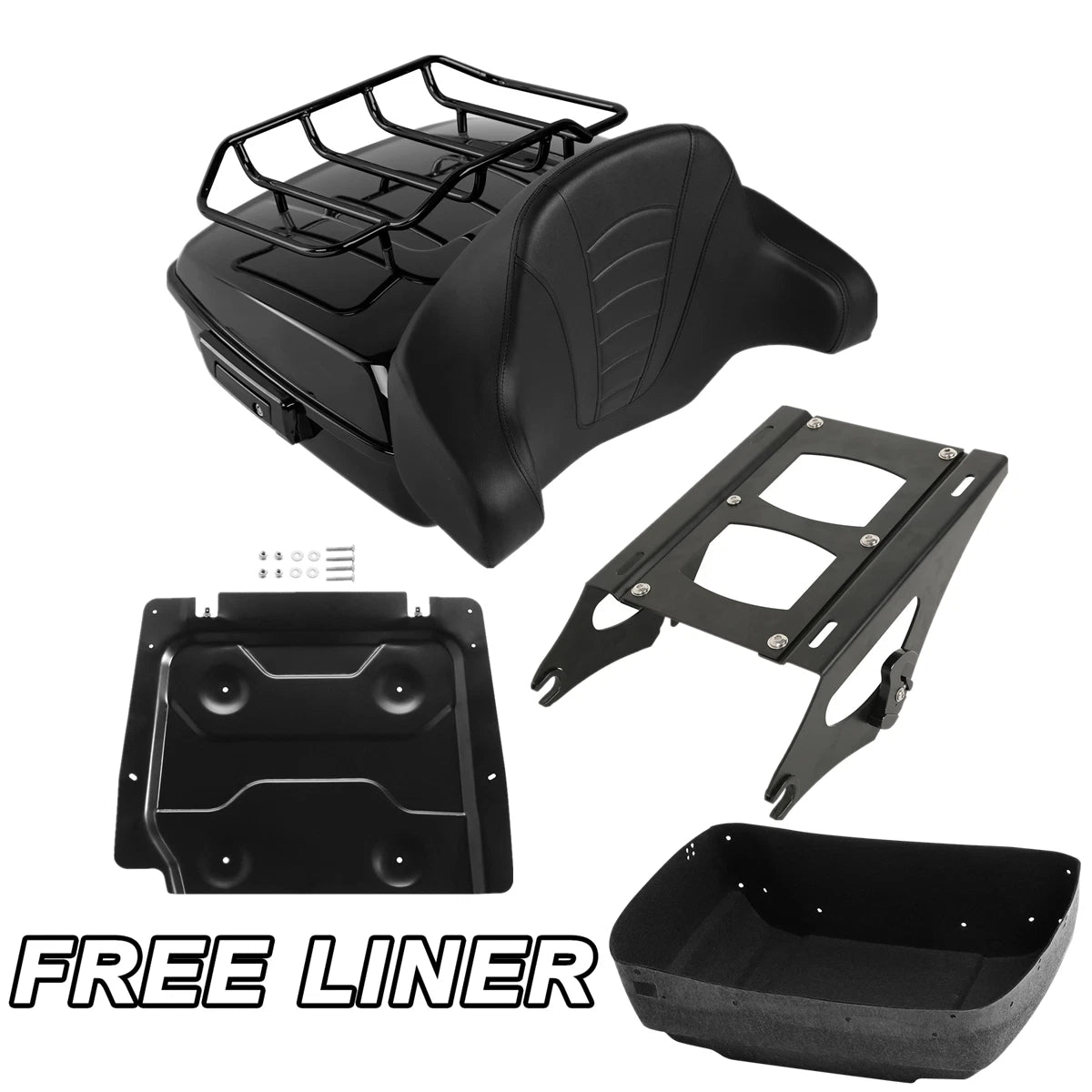 Chopped Trunk Pad Rack Plate for Harley Touring Electra Glide Road King (2014–Present)