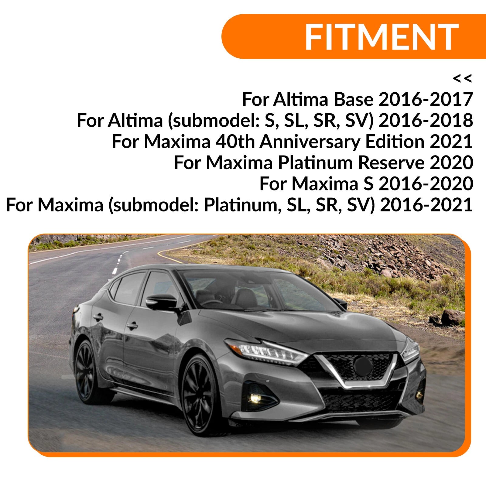 Front Engine Splash Shield Under Cover for Nissan Altima (2016–2018) & Maxima (2016–2023)
