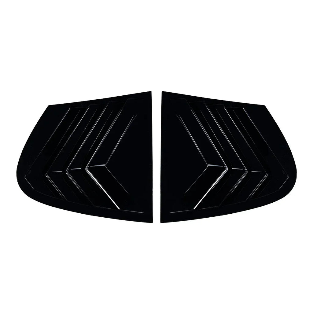 Black Side Rear Window Louvers Shutter Vent Cover for BMW 1 Series (2005-2011)