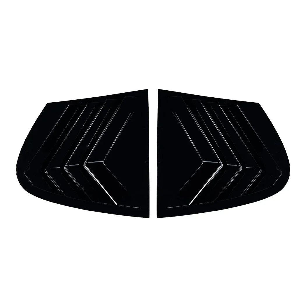 Black Side Rear Window Louvers Shutter Vent Cover for BMW 1 Series (2005-2011)