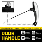 Passenger Side Front Outside Door Handle for Mini Cooper R50 R52 R53 R55 R56 (2002–2013)