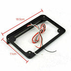 6" LED License Plate Frame with Tail Brake Light for Universal Motorcycle
