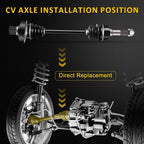 Rear Left CV Axle Shaft Assembly for Yamaha Rhino 700 (2008–2013)