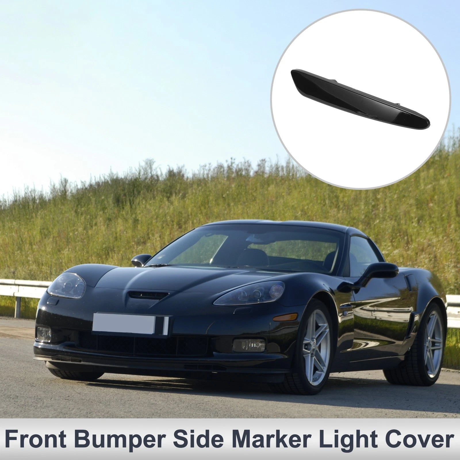 1 Pc Right Front Bumper Side Marker Light Cover for Chevy Corvette (2005–2012)