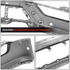 Chrome Front Bumper Face Bar for Ford F-150 (2021–2023) w/Parking Assist Sensor Holes