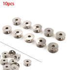 Set of 10 Steel Bobbins for Singer 111G 111W 112W 211G 211U 211W 212W