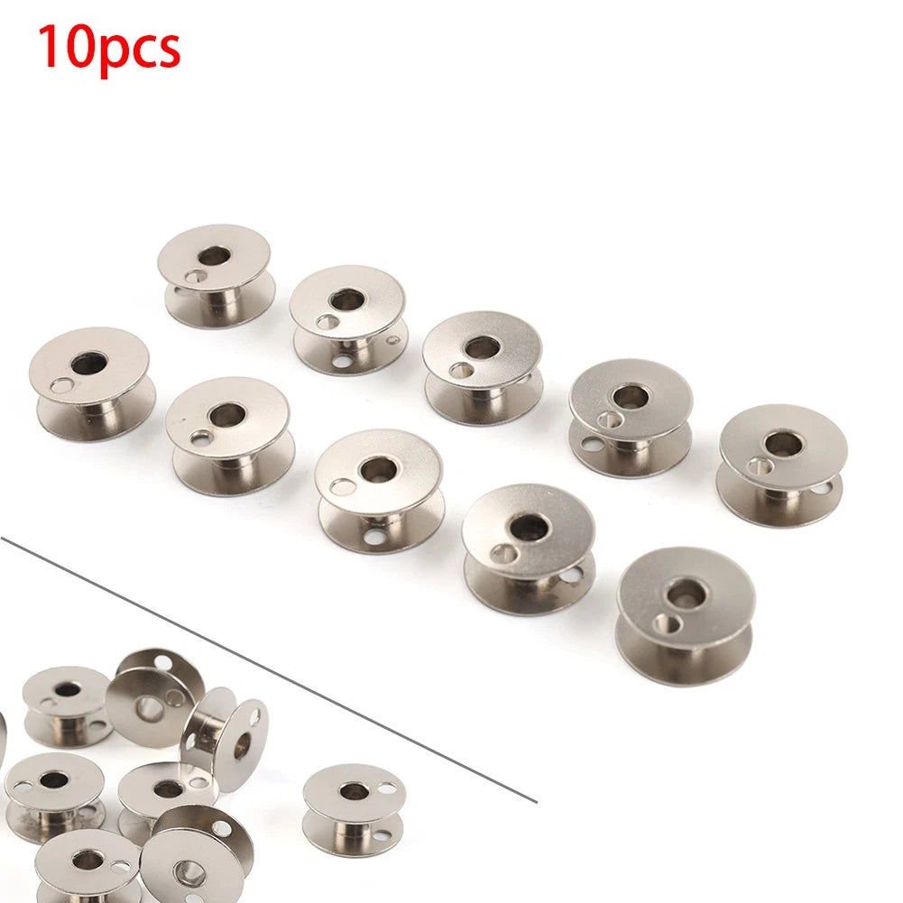 Set of 10 Steel Bobbins for Singer 111G 111W 112W 211G 211U 211W 212W