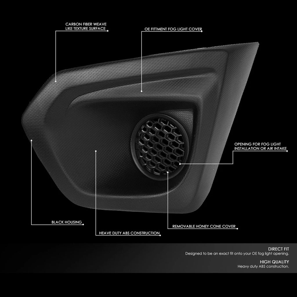 Pair of Fog Light Bezel Covers for Subaru Impreza (2012–2014)