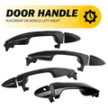 Set of 2 Black Outside Door Handles for Toyota Corolla (2014–2019)