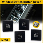 Set of 4 Window Switch Button Cap Covers for Mercedes-Benz C-Class W212