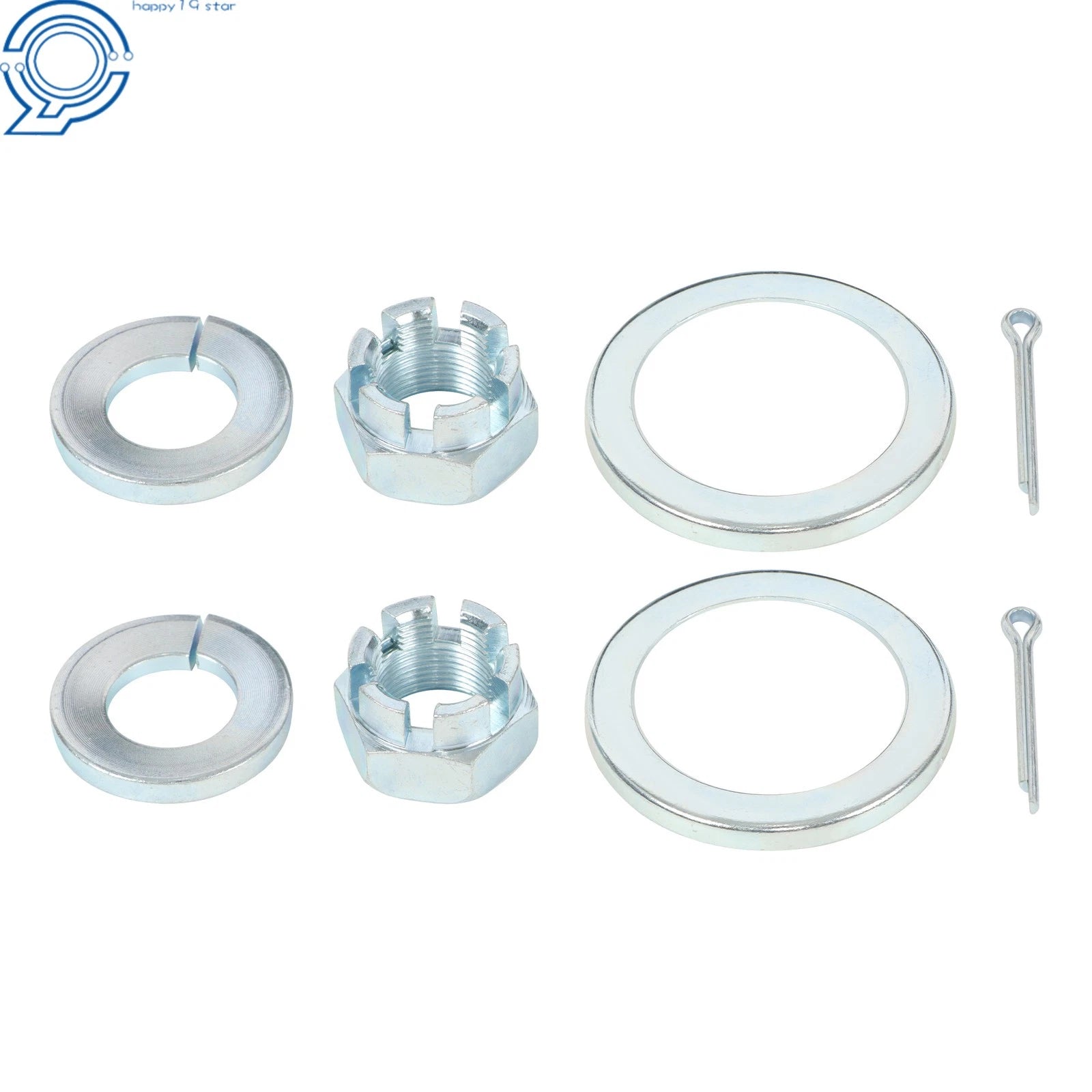 Pair Front Steering Knuckles & Wheel Hub Bearings for Hyundai Sonata (2011-2013)