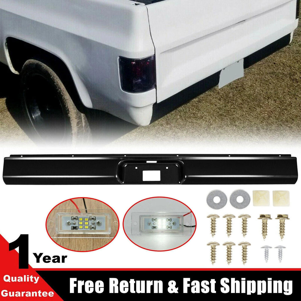 Rear Steel Roll Pan License Plate Light for Chevy K10 K20 K30 (1973–1987)