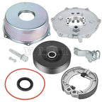 Rear Brake Drum Plate Cover w/Shoes Seal for Yamaha Wolverine Grizzly Bruin (350)