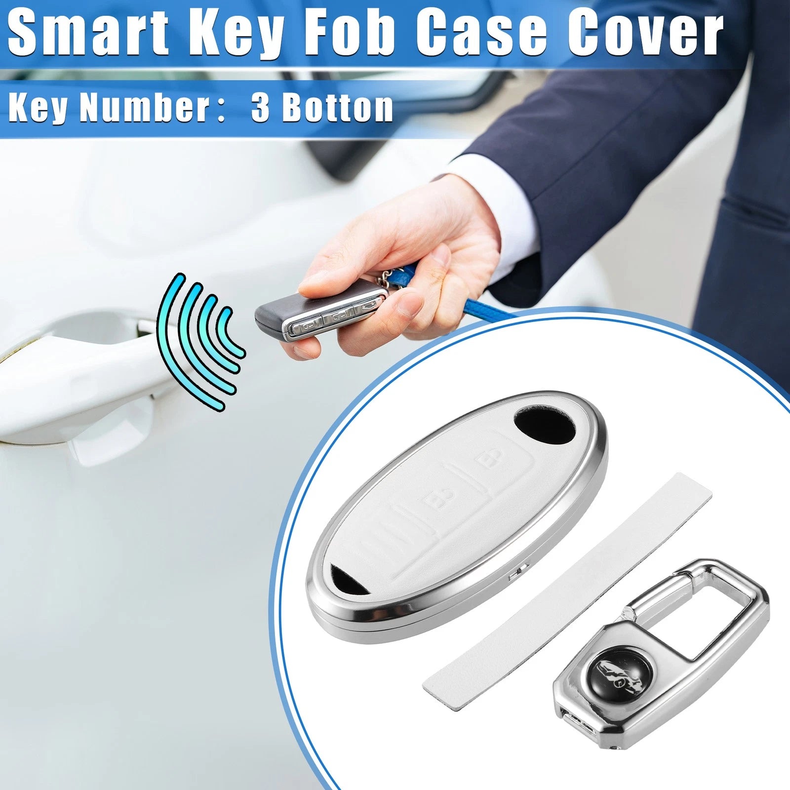 Set of 3 Button Remote Key Fob Cover Case for Nissan Elgrand 