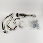 2X Two Brothers Polished 2-Into-1 Exhaust for Harley Softail Low Rider (2022–2024)