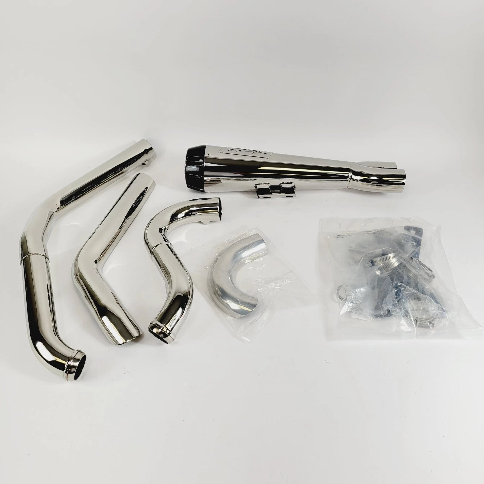 2X Two Brothers Polished 2-Into-1 Exhaust for Harley Softail Low Rider (2022–2024)
