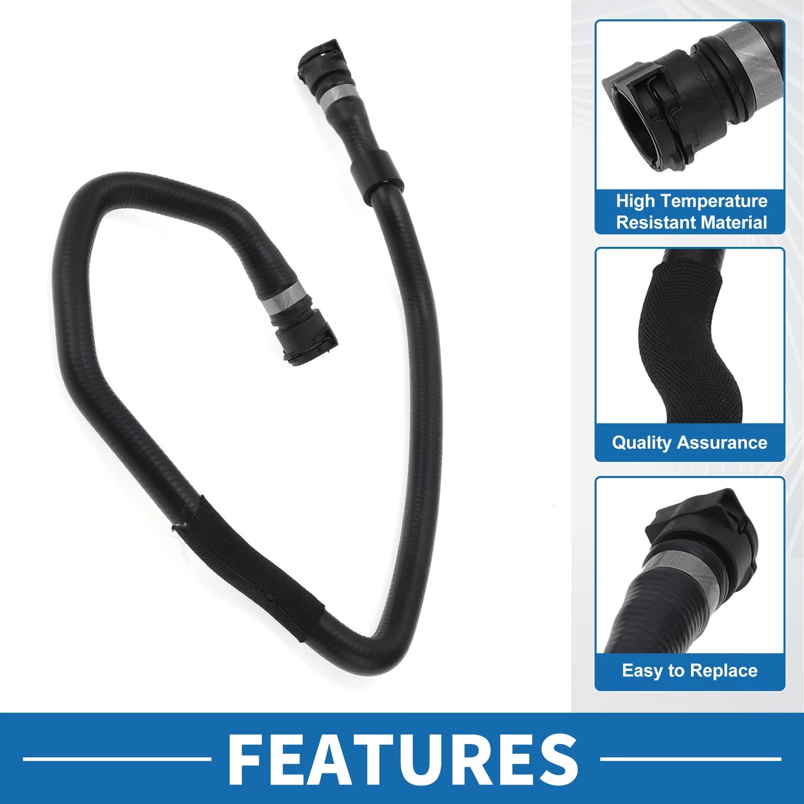 Engine Radiator Hose No. 17127580963 for BMW 535i 3.0L (2011–2016) Rubber