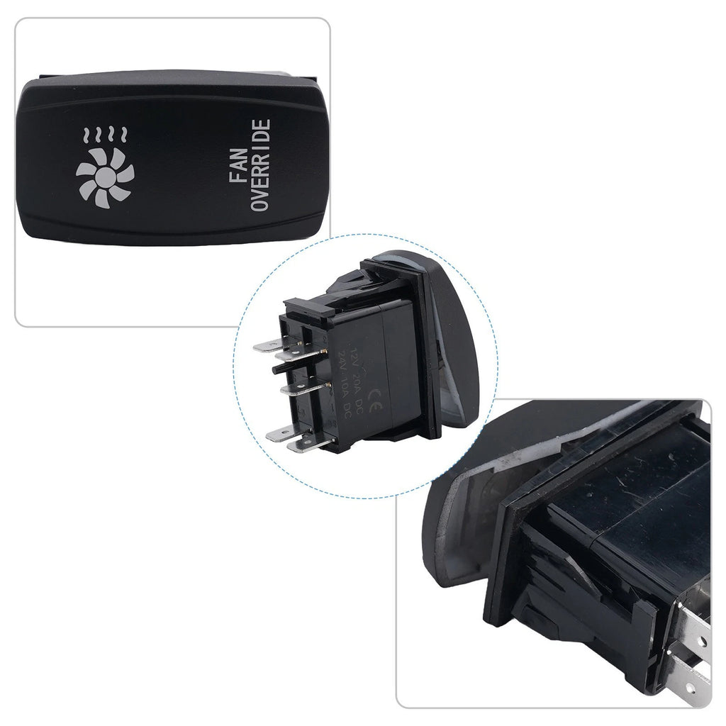 Rocker Switch for Universal Fitment (IP66, Red Light)