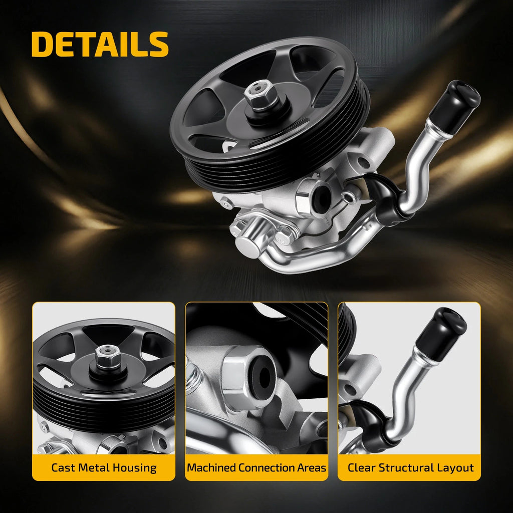 Power Steering Pump w/Pulley for Mazda Tribute Ford Escape Mercury Mariner (2001–2007)