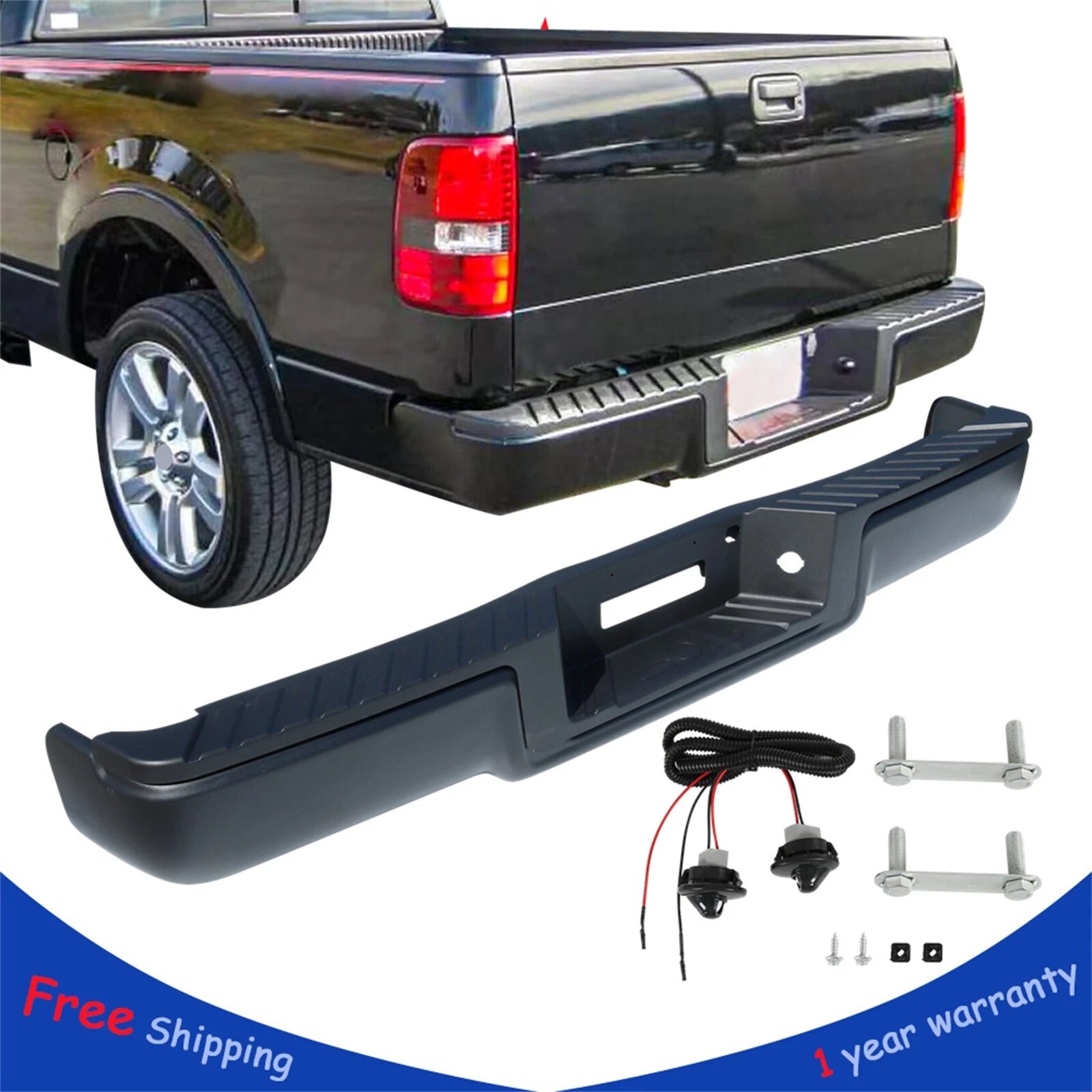 Rear Step Bumper Assembly for Ford F-150 (2004–2006)
