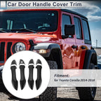 Door Handle Cover Trim for Toyota Corolla (Carbon Fiber Black)