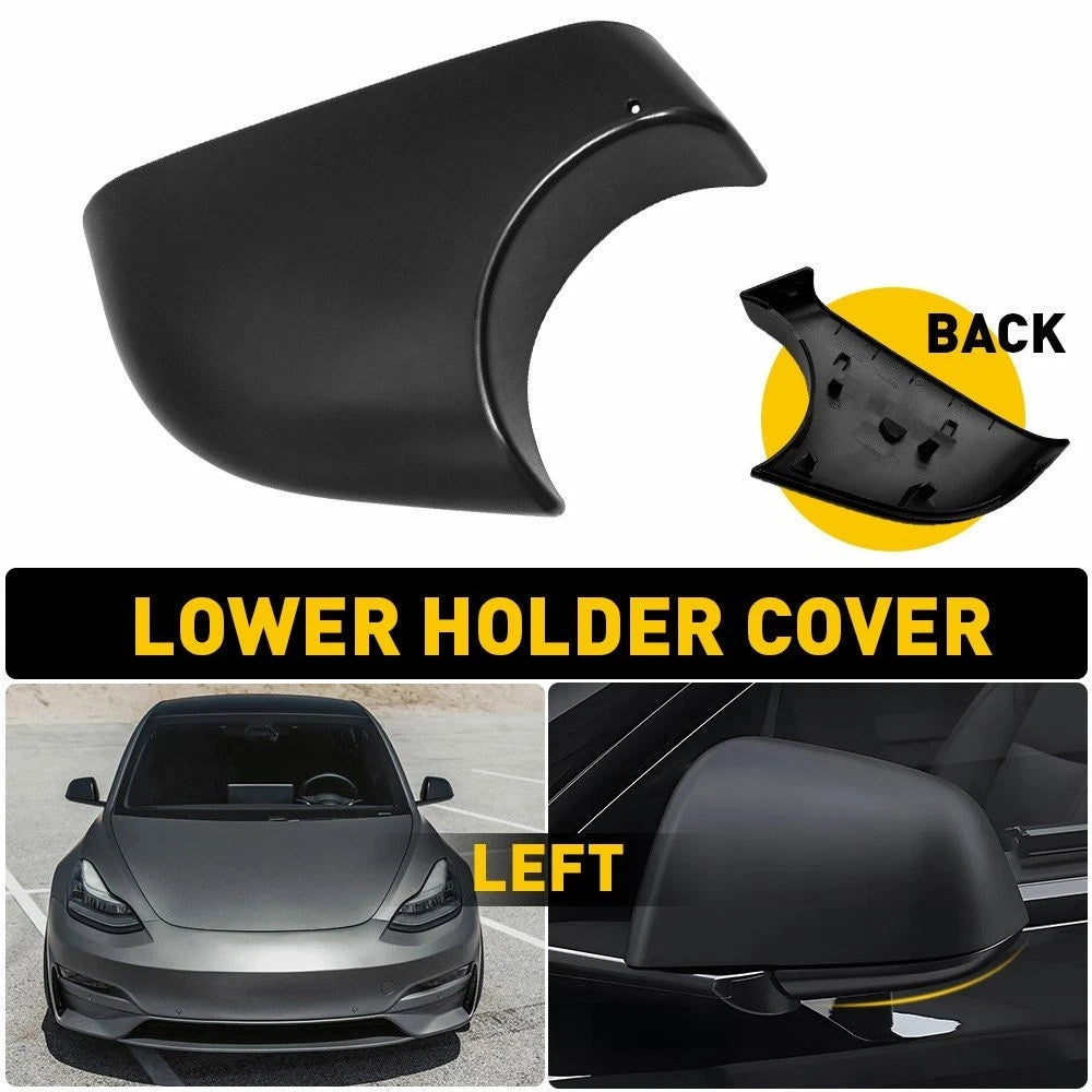 Left Side Passenger Door Wing Mirror Cover for Tesla Model Y (2020–2023)