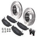 Front Brake Rotors and Pads Kit for Honda Civic Del Sol (1993–1997) / Civic (1990–2000)