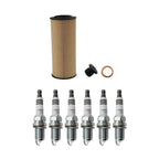 Wix Engine Oil Filter & NGK 6 Ruthenium HX Spark Plugs for Audi A4 A6 (1996–2023)