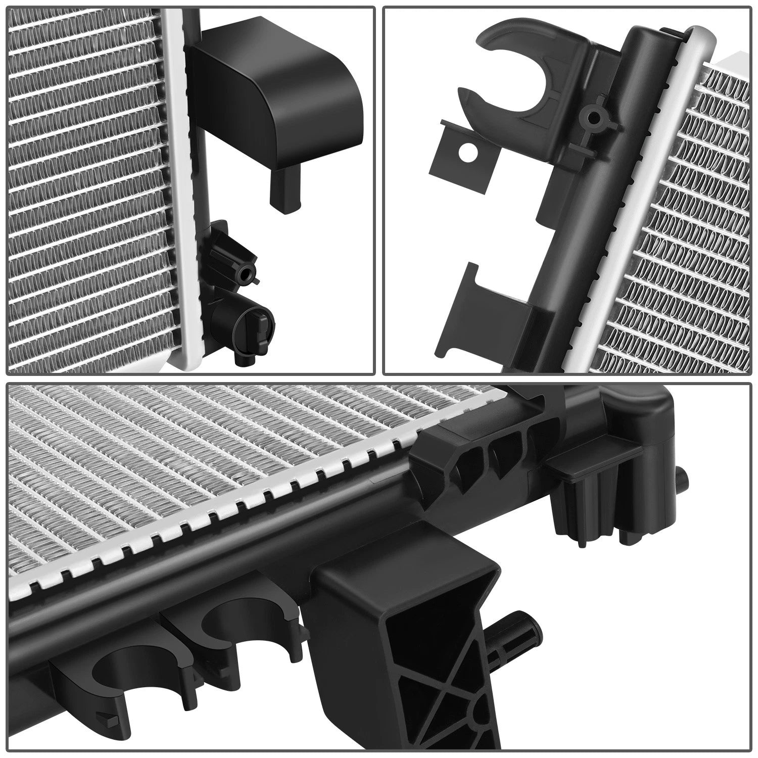 Aluminum Core Radiator for Jeep Gladiator Wrangler JL 2.0L 3.6L (2018–2023) DPI 13754