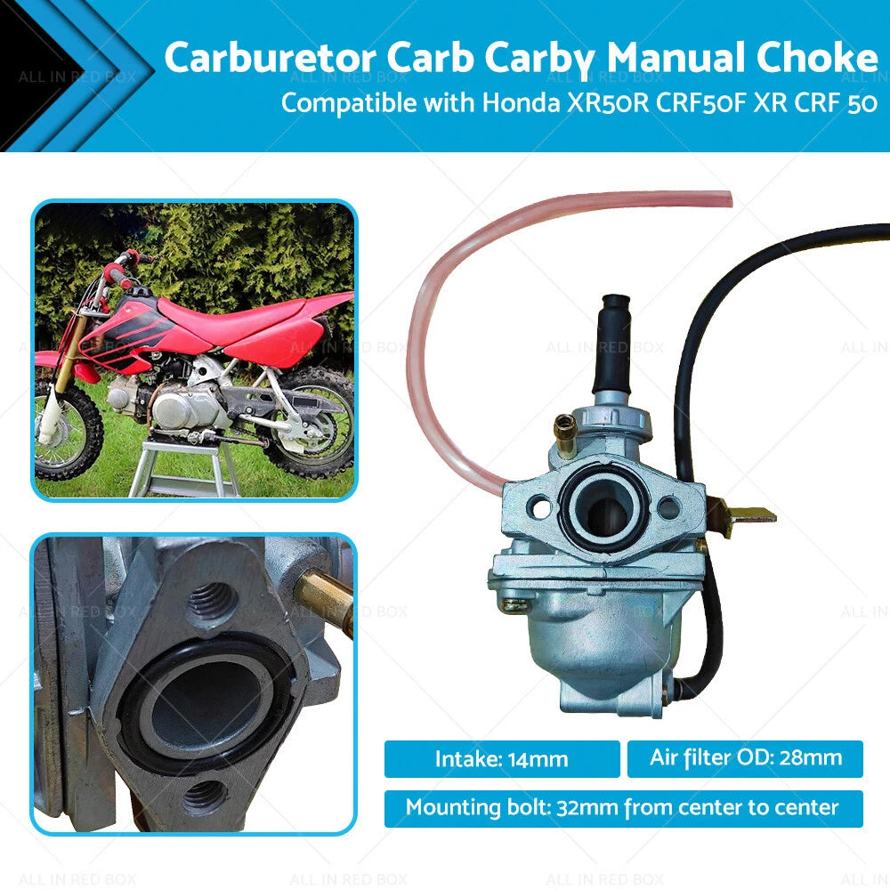 PZ14mm 32mm Carburetor for Honda XR50R CRF50F (2004–2023)