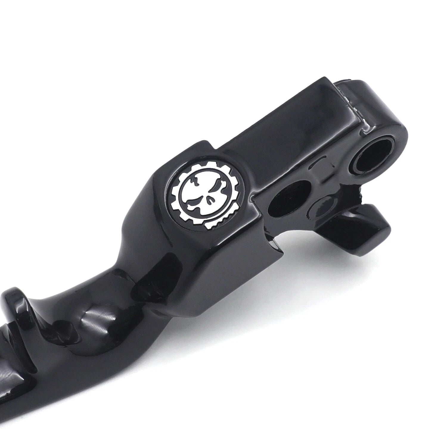 Black Skull Shorty Brake Clutch Levers for Harley XL 1996–2003, Softail 1996–2012, Touring 1996–2007