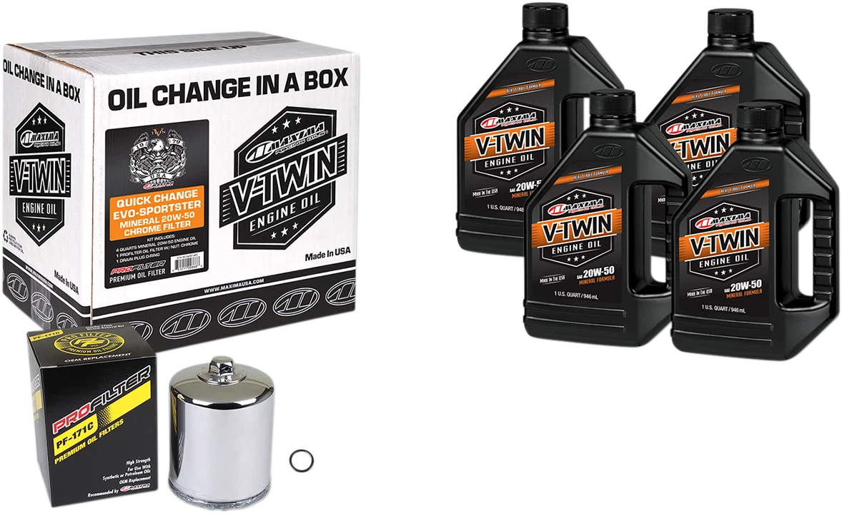 Quick Oil Change Kit with Chrome Filter for Maxima Racing (1990–1999)
