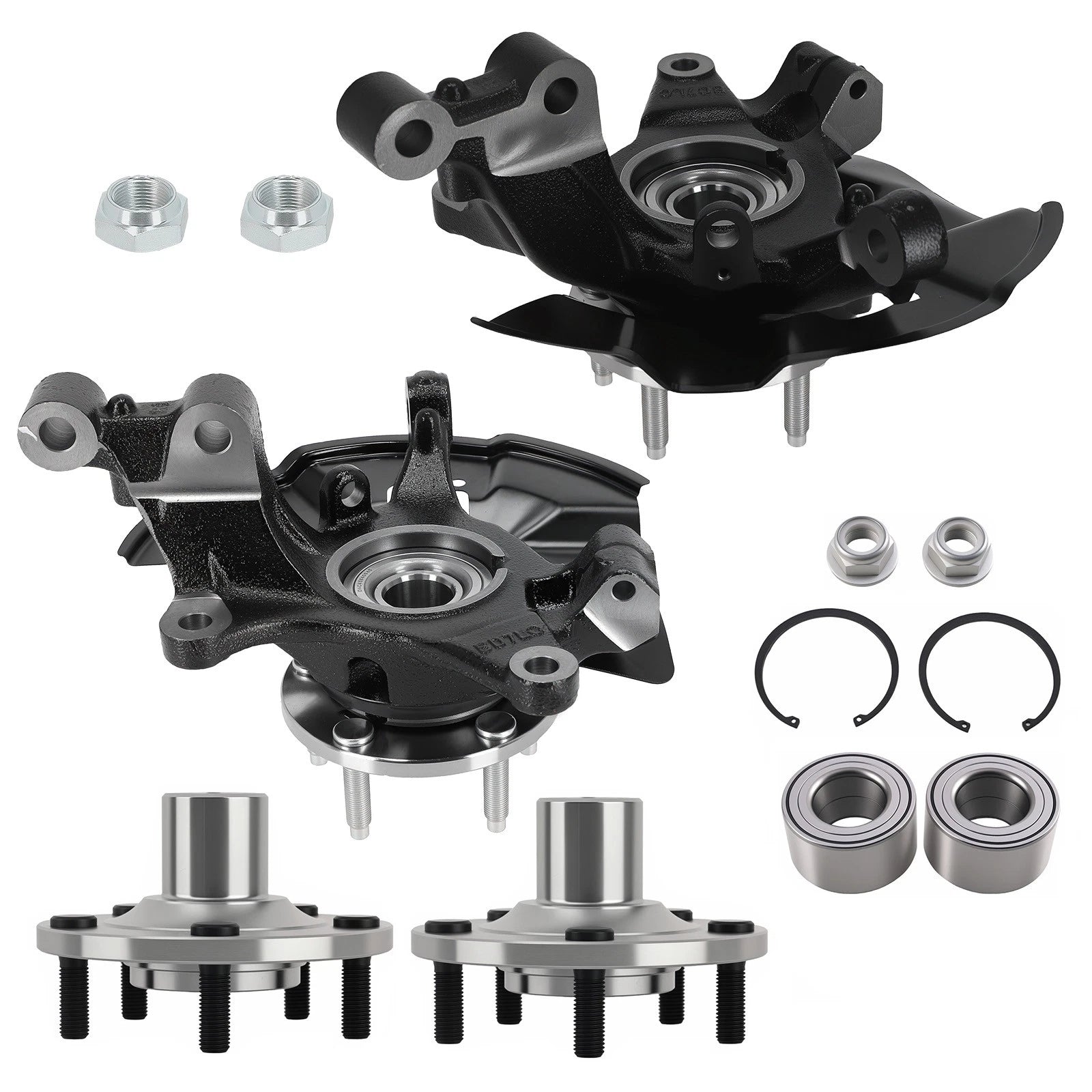 Front Steering Knuckle Hub Assembly for Ford Edge Lincoln MKX (2007–2010)