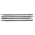 Set of 4 Door Window Trim Moulding Seal Belt Weatherstrip for Toyota RAV4 (2006–2012)