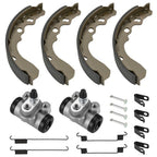 Front Brake Wheel Cylinders Kit w/Shoes & Pins for Suzuki QuadRunner 250 (1987–2002)