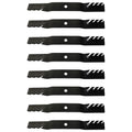8X Toothed Mulching Lawn Mower Blades for John Deere (Replaces M170639)
