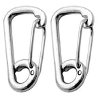 Set of 2 Asymmetric Snap Hooks for Five Oceans FO465-M2 (3-5/32 inches)