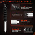 2X Rear Absorber Shock 24-186728 for Toyota Tacoma 4WD (2005–2023)