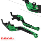 CNC Green Extendable Brake Clutch Levers for Honda CBR1000RR-R/SP (2020–2022)
