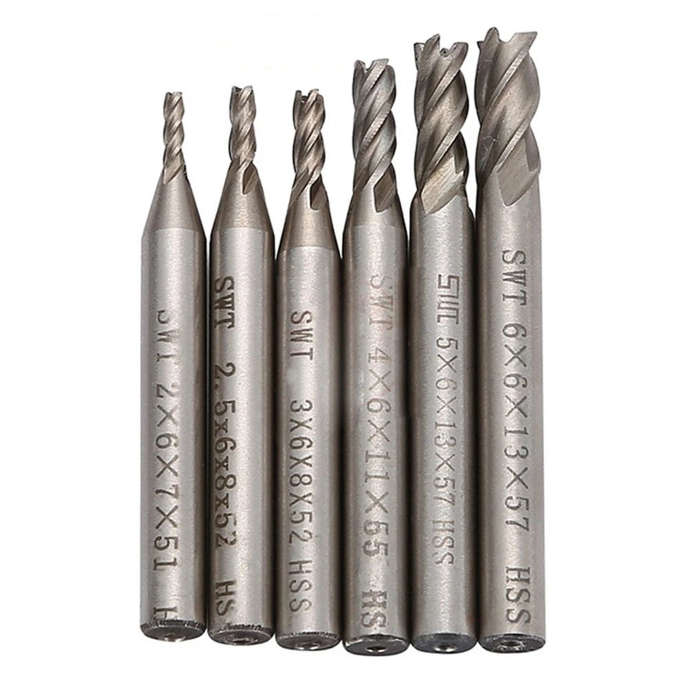 End Mill Tool Set 2-6mm Heavy Duty Replacement