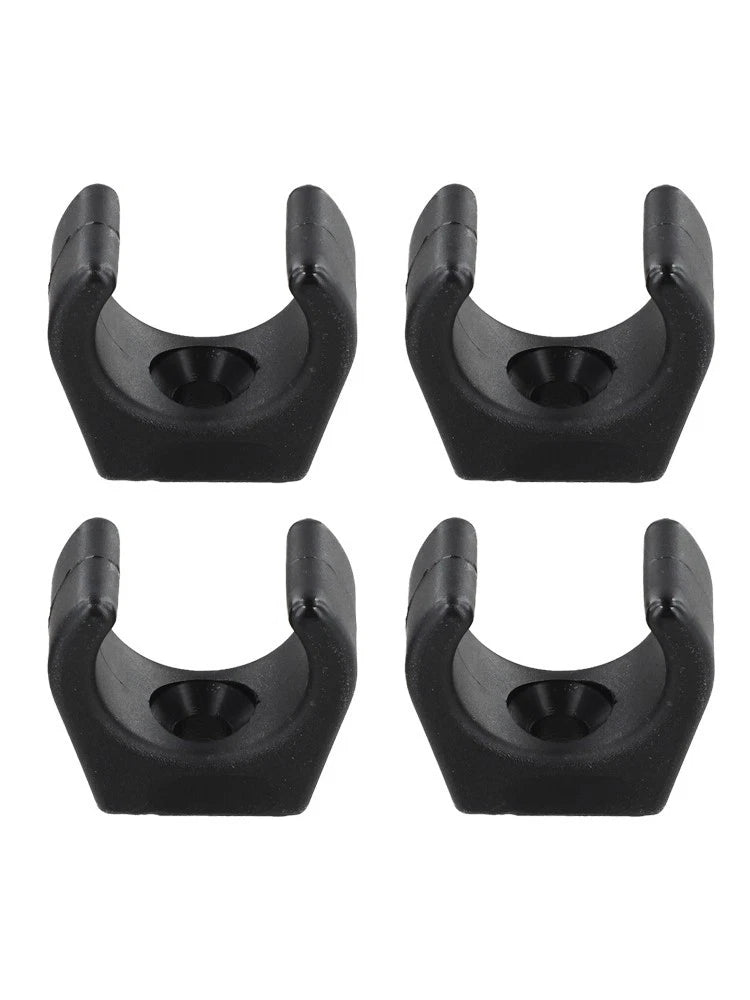 Set of 4 Marine Boat Clips for Stowage Rod Holder (1 Inch Diameter)